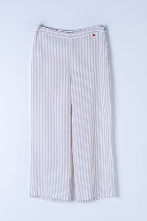 Pantalón fluido de rayas