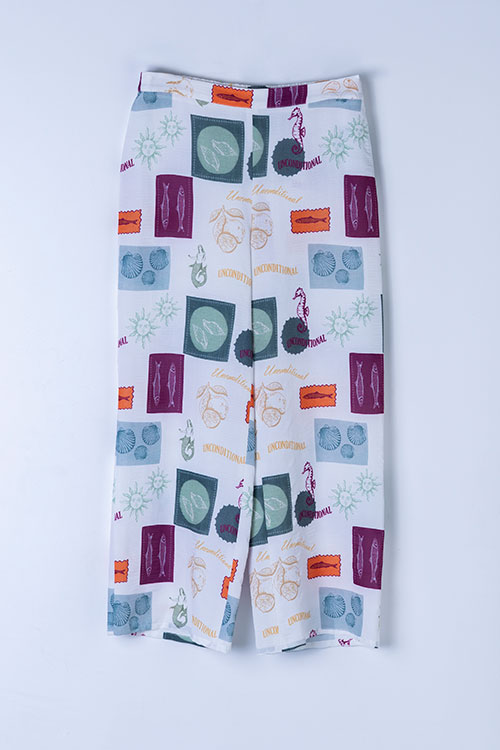 Pantalón fluido estampado