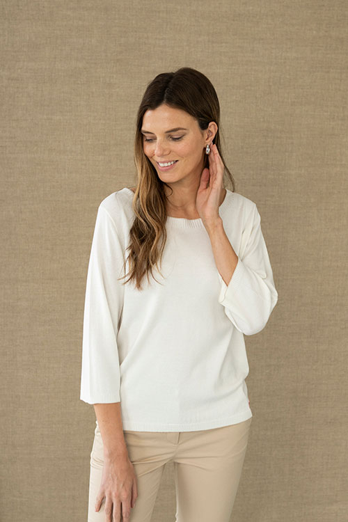 Jersey fino crudo escote barco